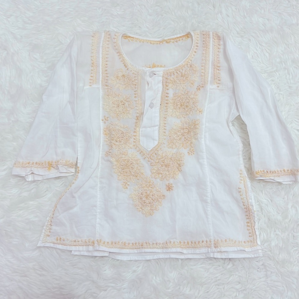 CALYPSO Embroidered Kids Kaftan Beach Swim Cover 12M